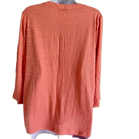 Emily Daniels Button Up Top 3/4 Sleeve Women's Medium - Picture 5 of 7
